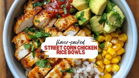 Flavor Packed Street Corn Chicken Rice Bowls