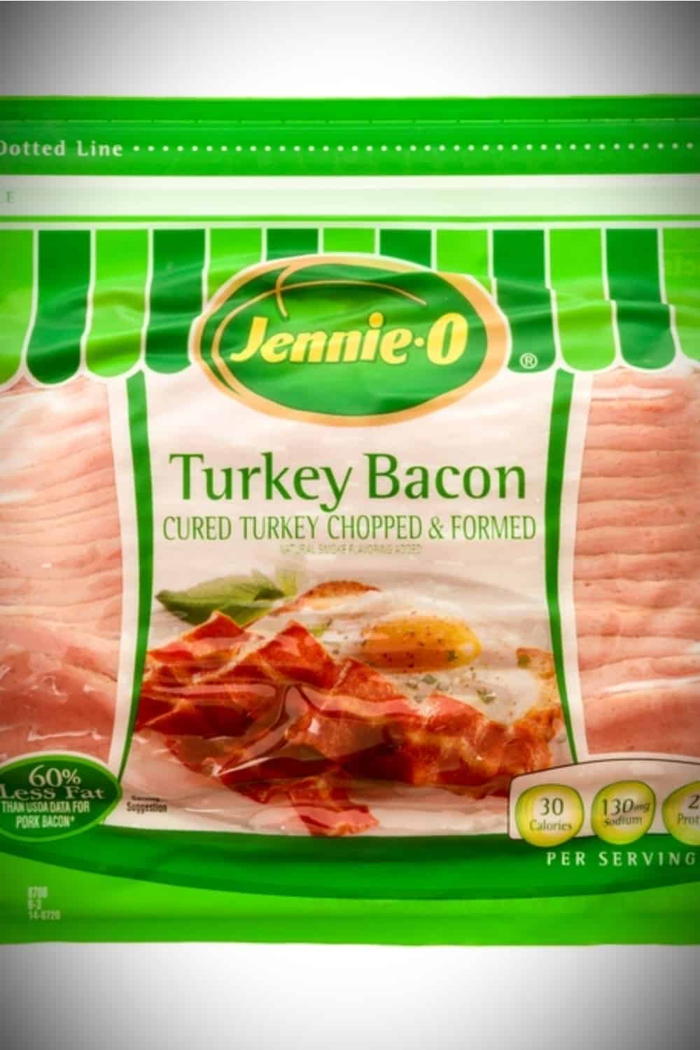 A package of Jennie-o turkey bacon
