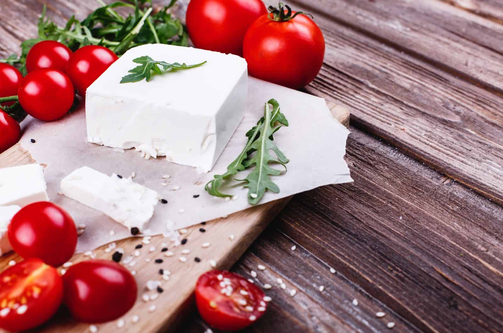 Feta-Käse und Tomaten