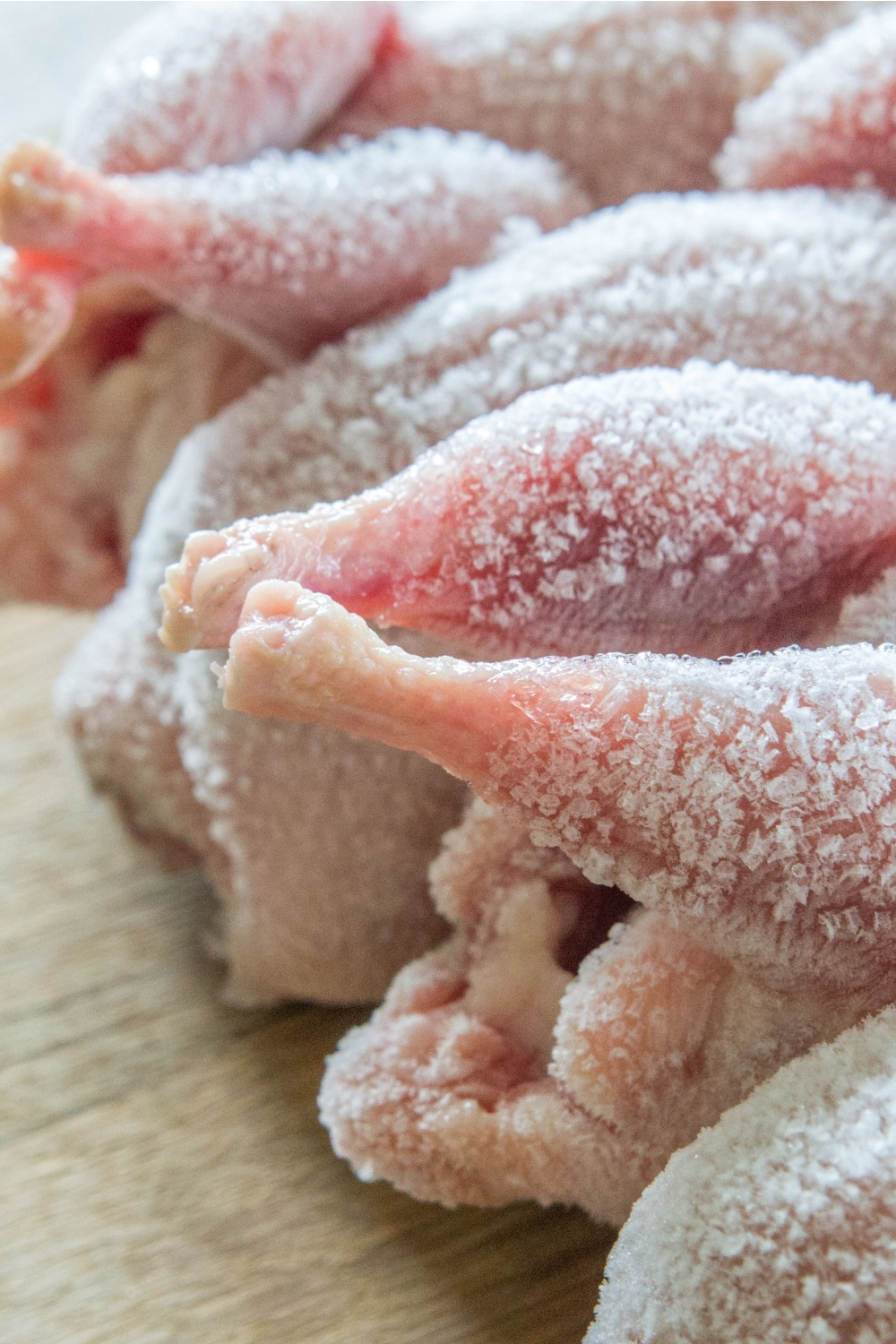 Frozen chicken legs