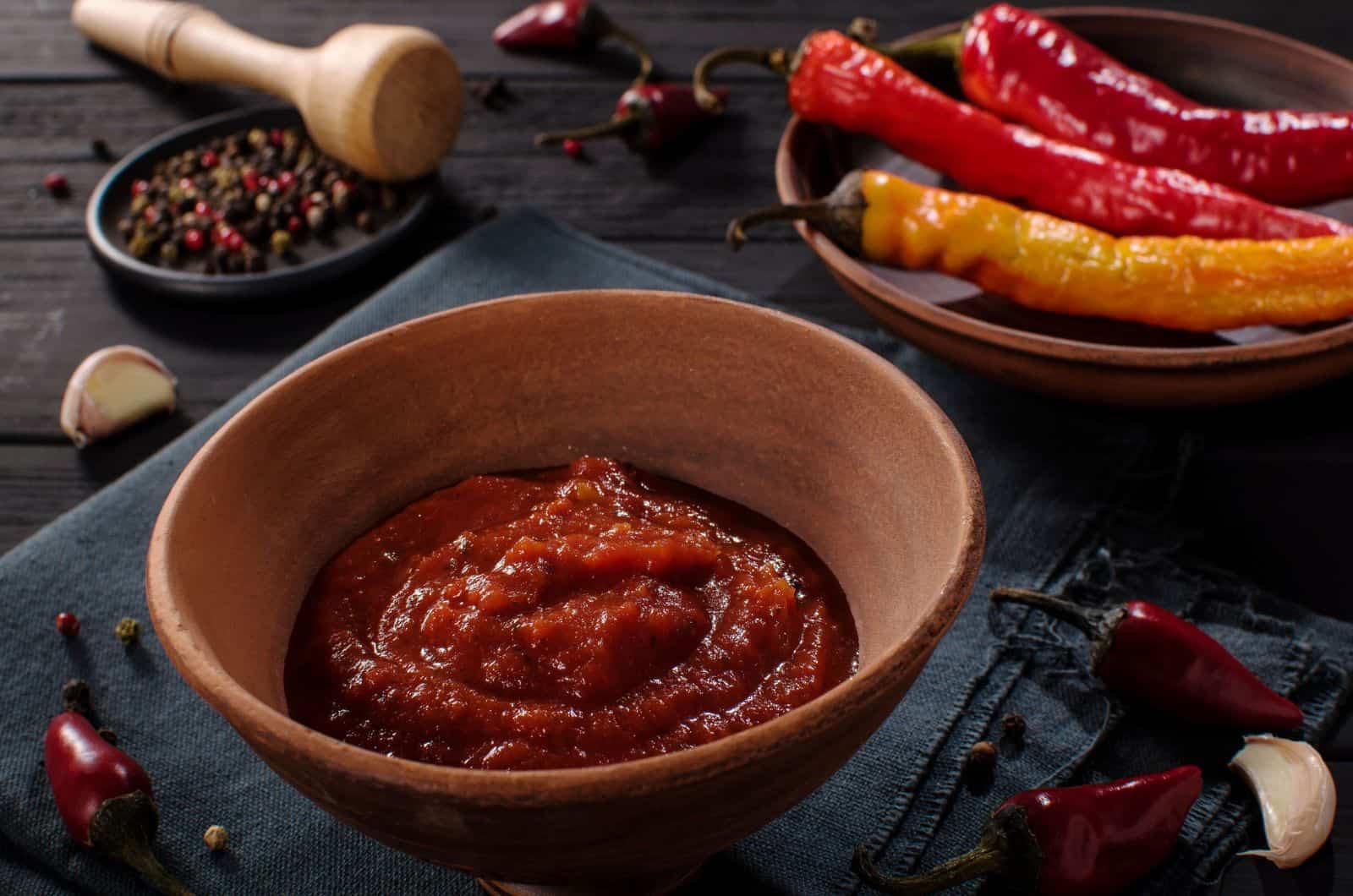 Harissa - a middle eastern hot red chili pepper paste