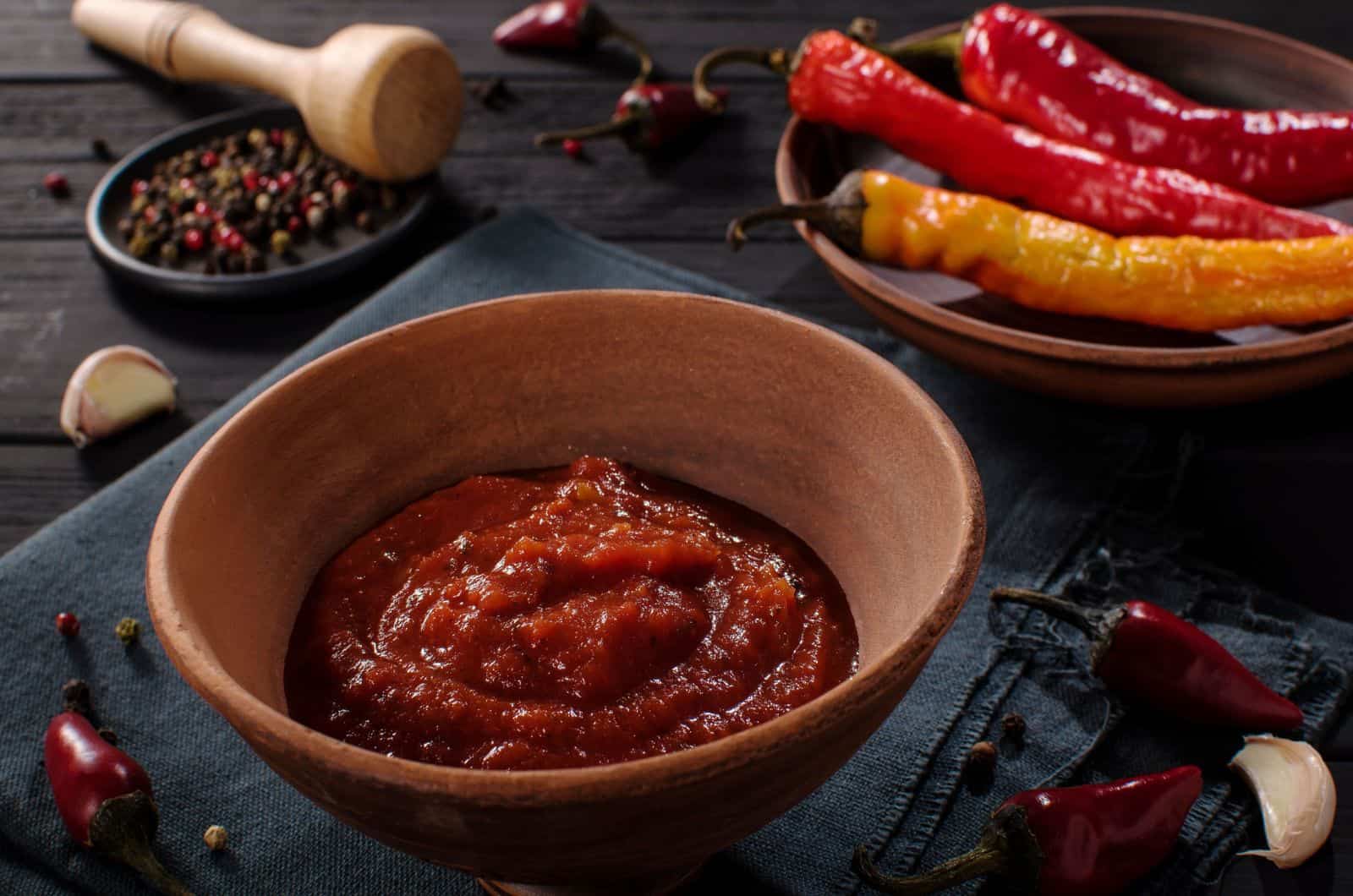 Harissa - pasta di peperoncino rosso piccante mediorientale