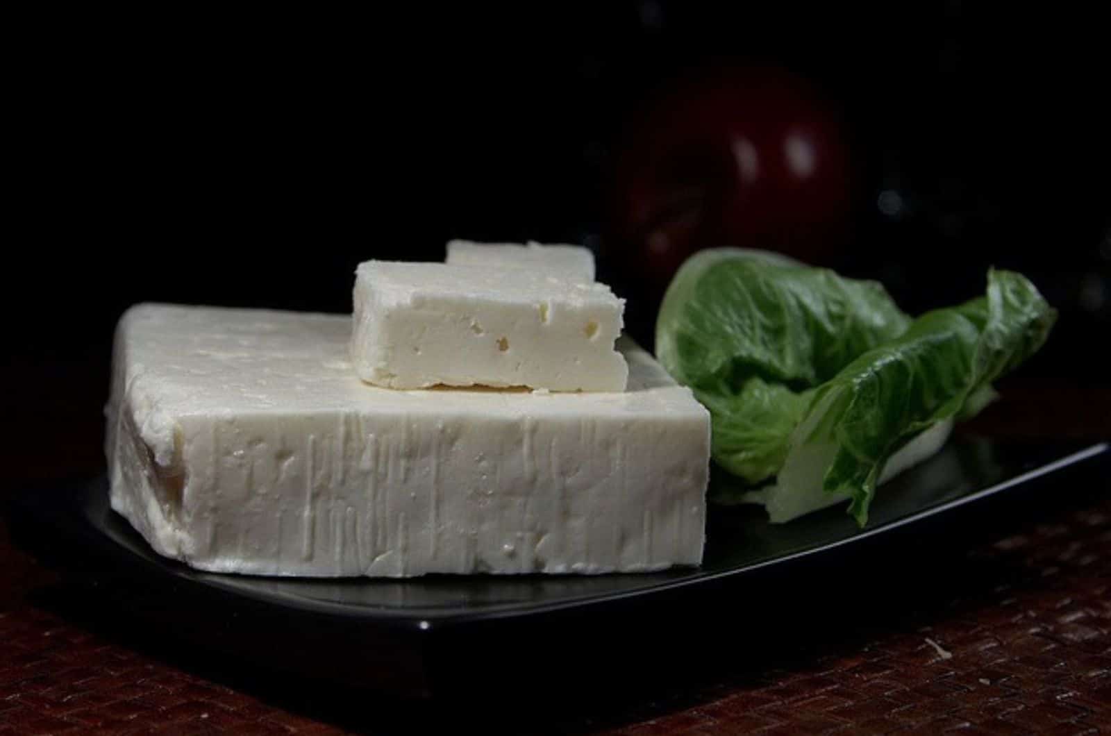 dark photo of Feta Cheese