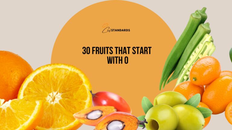 fruits that start with o