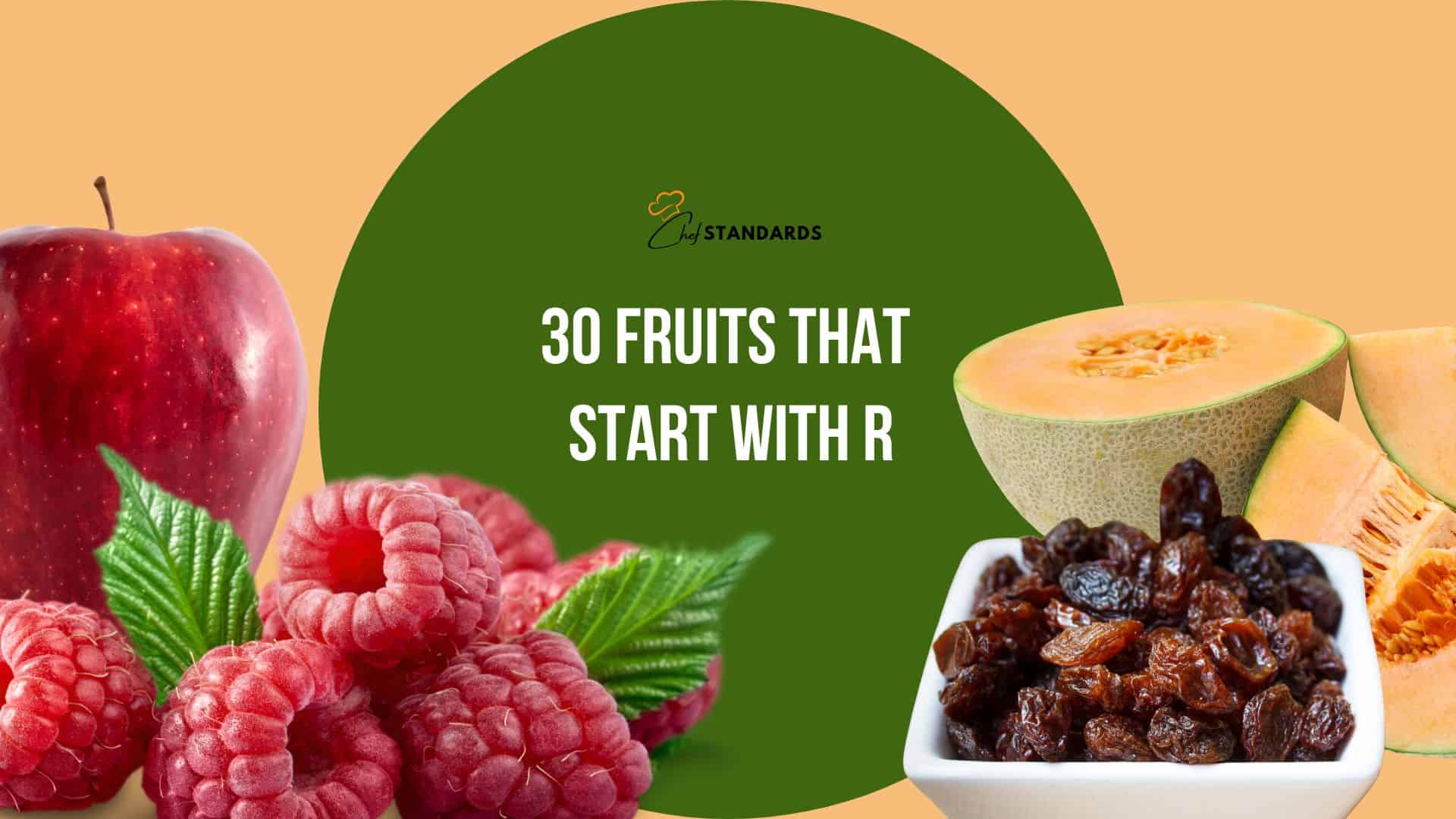 fruits that start with r