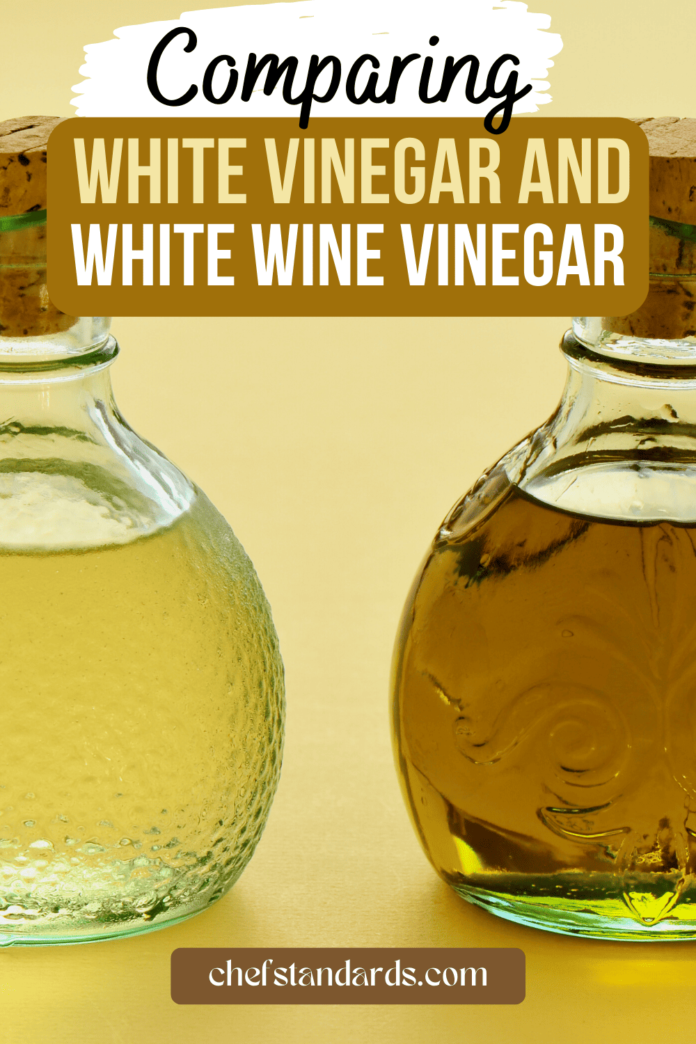 8 diferencias clave entre el vinagre blanco y el vinagre de vino blanco