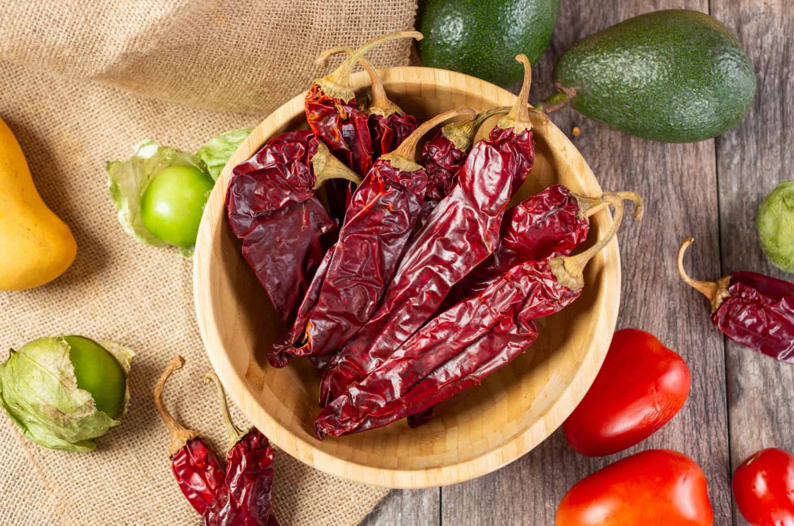 California Chilies Dry Anaheim Peppers