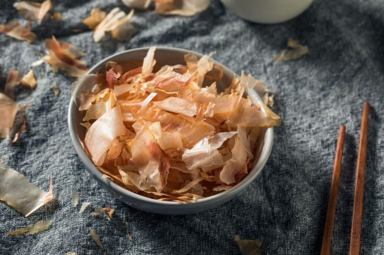 Bonito Flakes in bowl