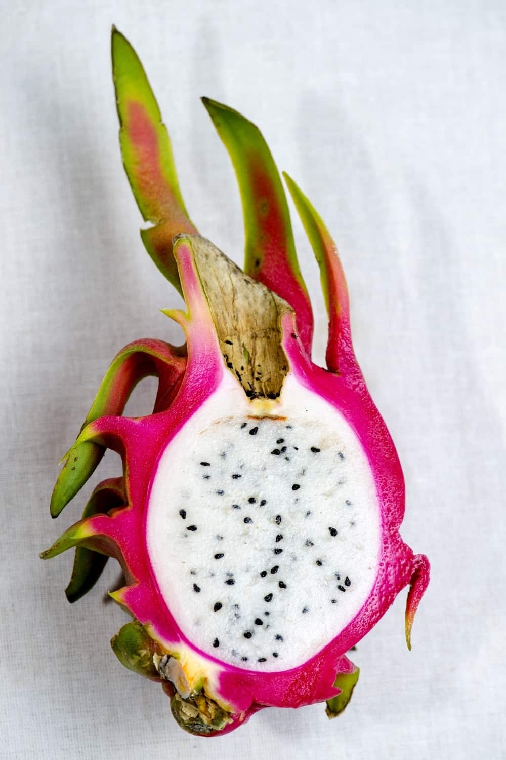 Dragon Fruit Cut Cross Section Close Up