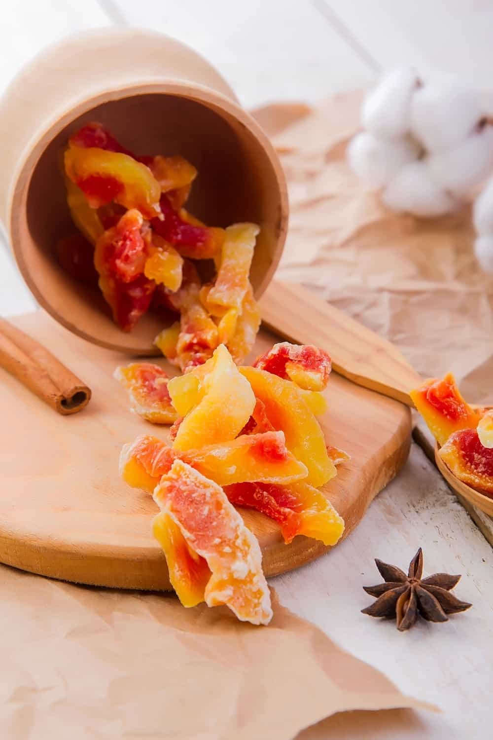 Dried pineapple.Gourmet oriental sweets.