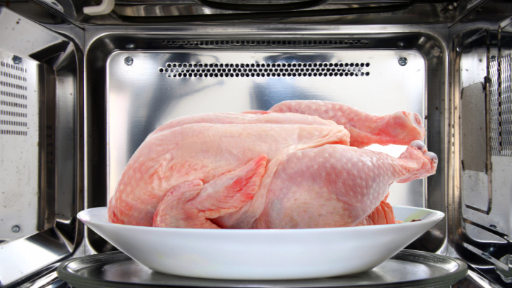 How To Defrost Chicken In  Microwave + 6 Tips And Tricks