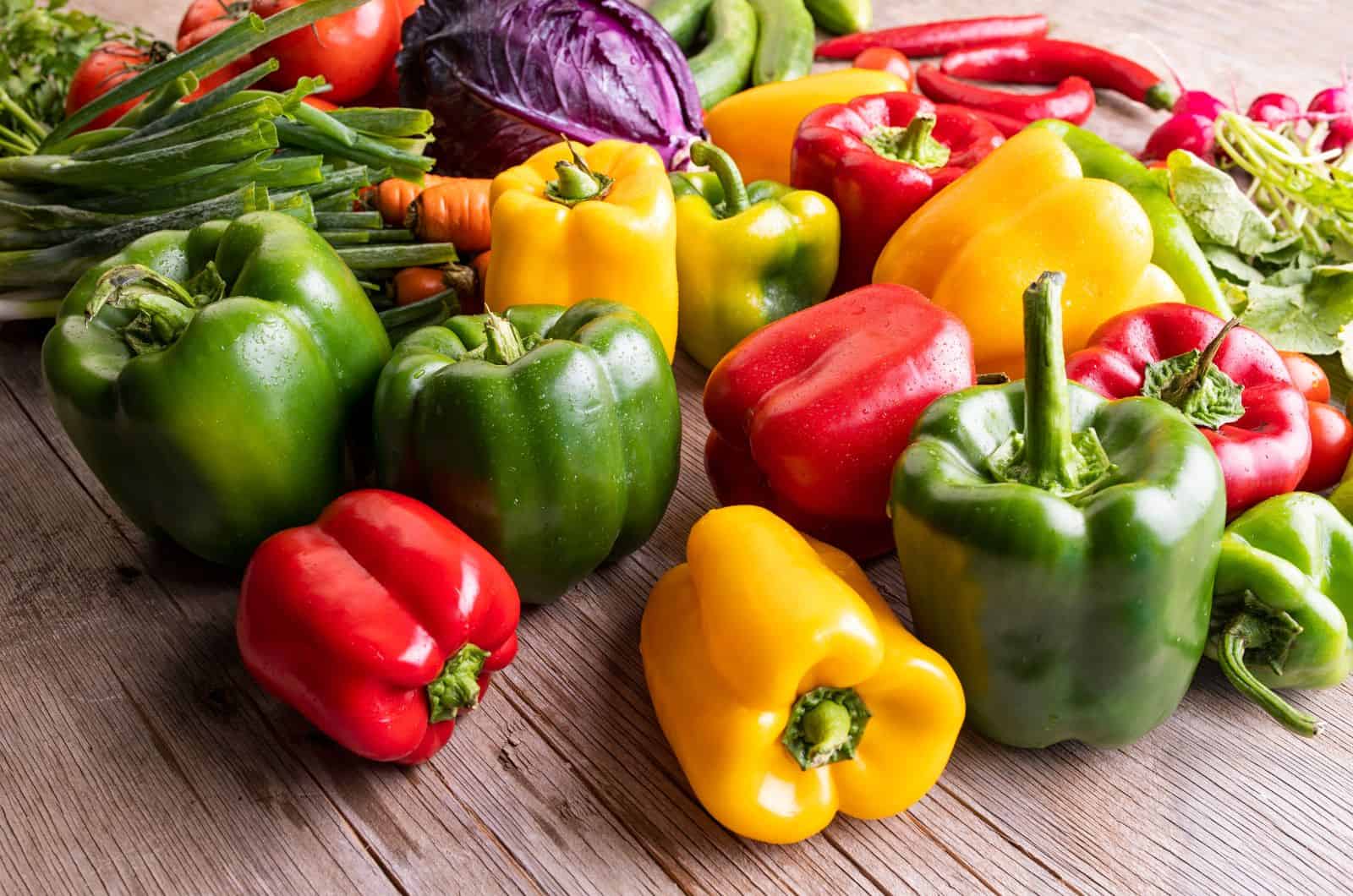 Paprika sur la table