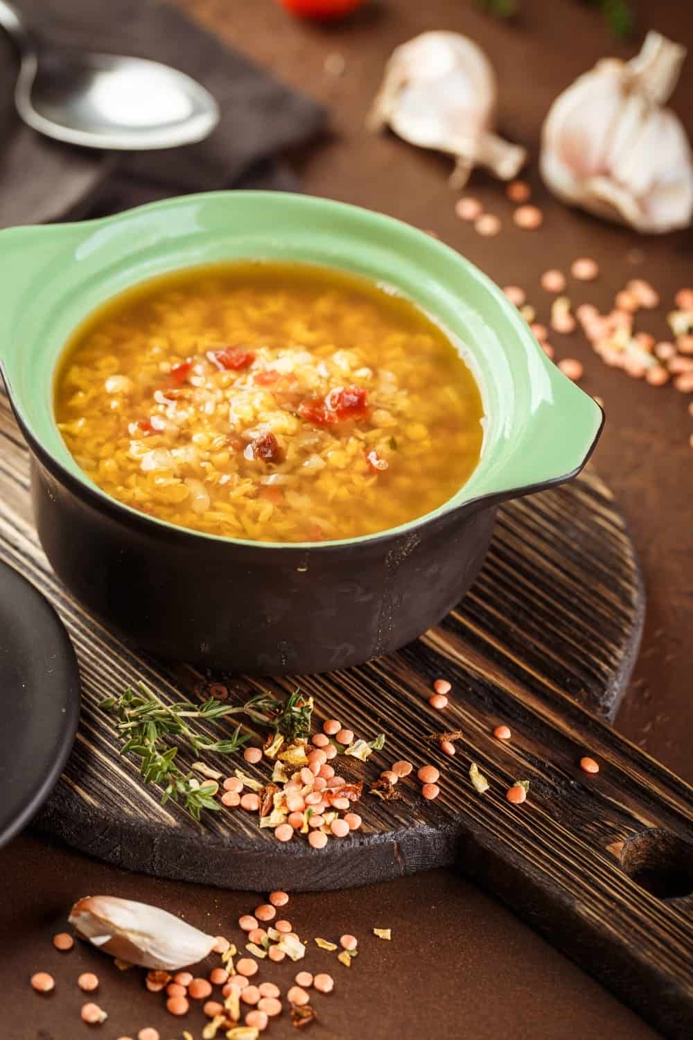 Sopa vegetariana de lentilhas - Masoor Dal