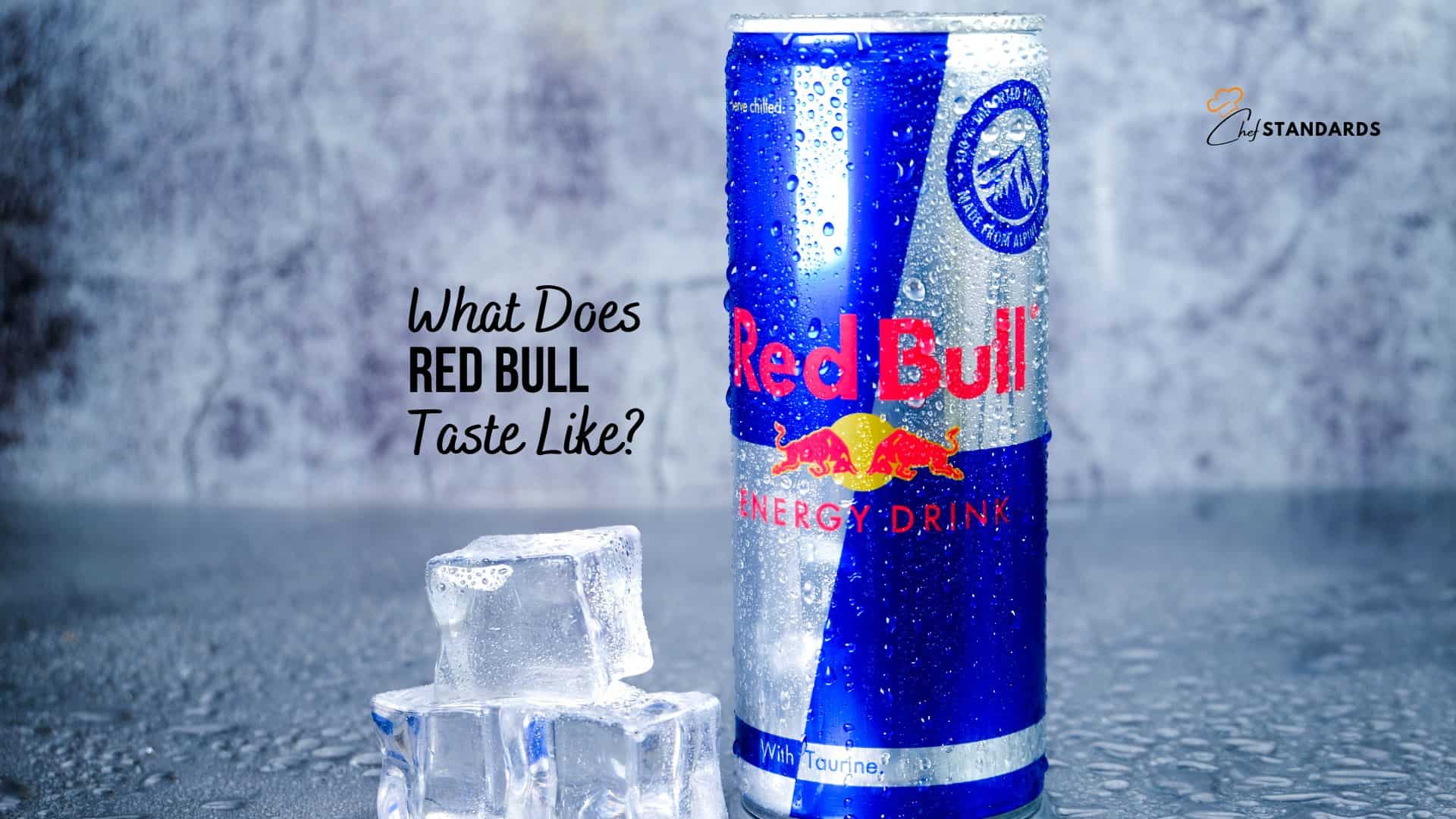 red bull on the table