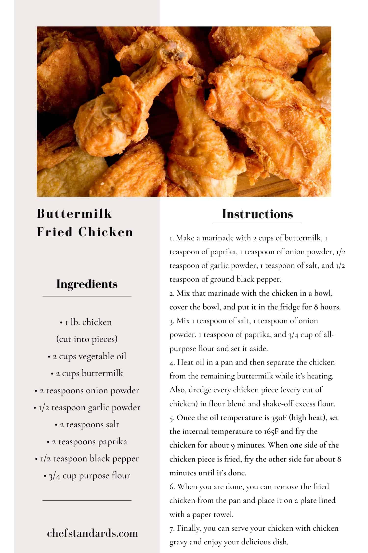 buttermilk fried chicken