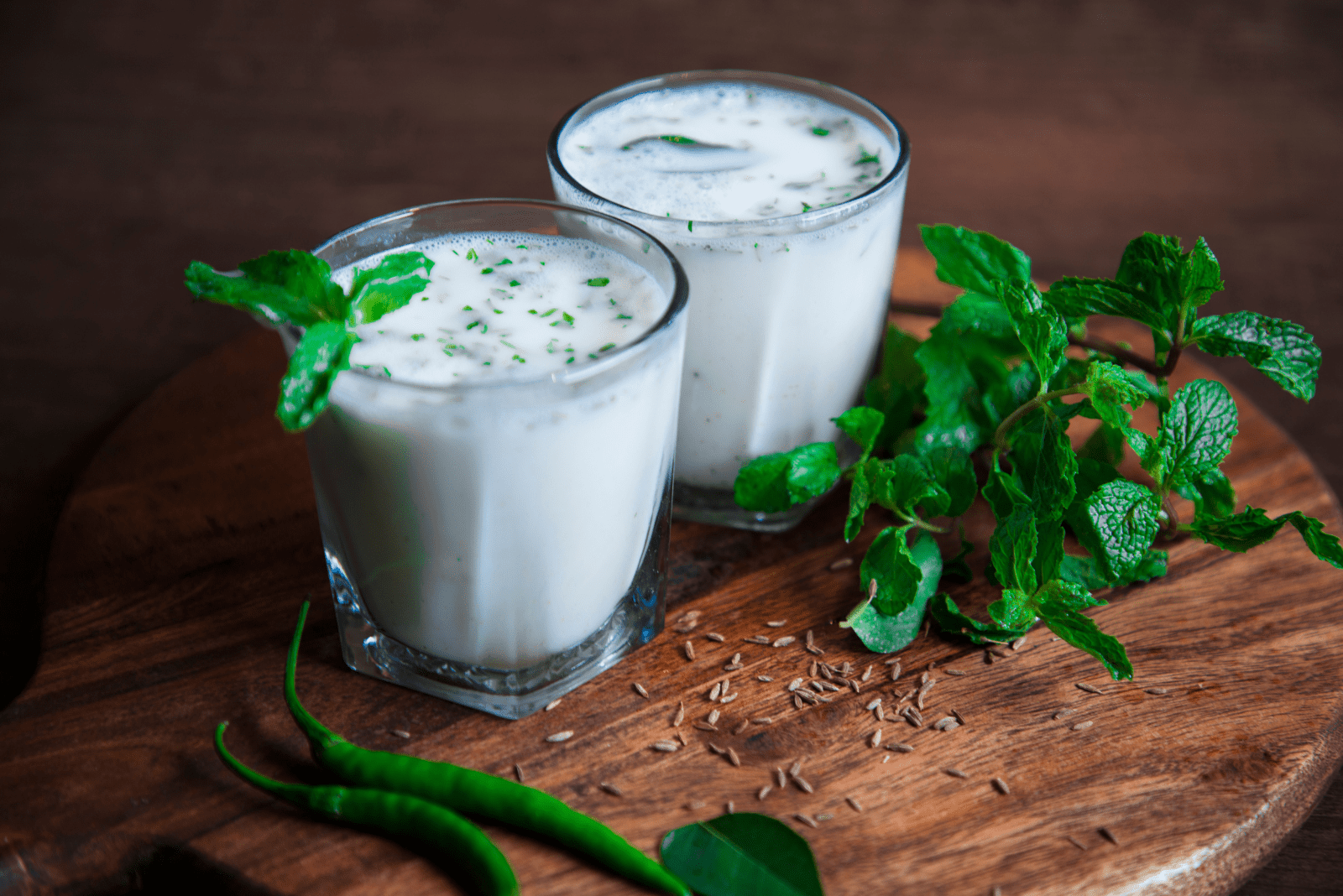 buttermilk in a glass