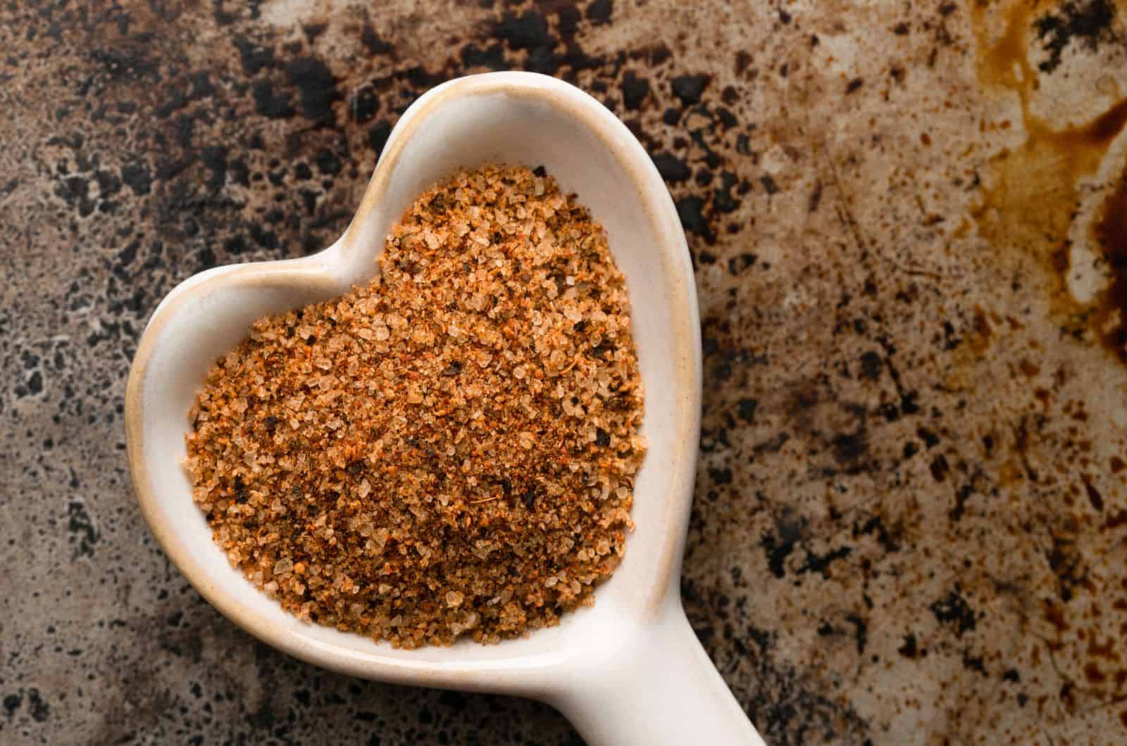 cajun seasoning in a spoon