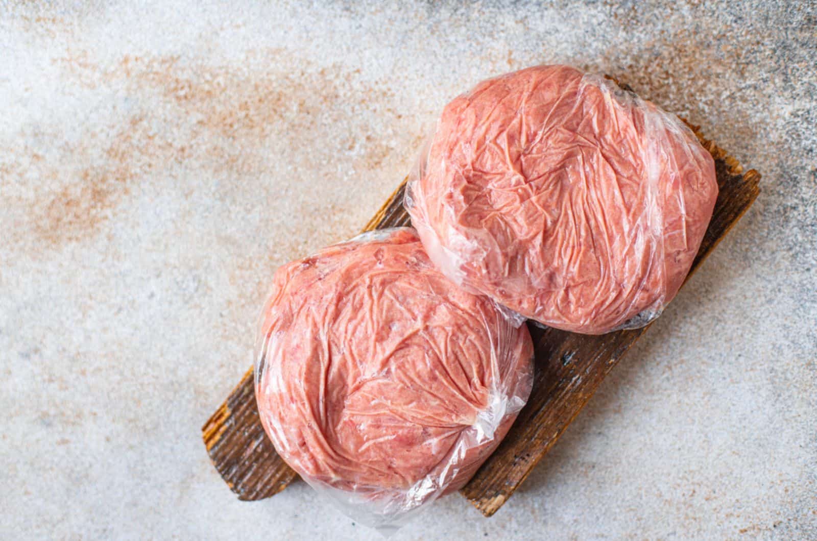 frozen minced meat cutlet pork