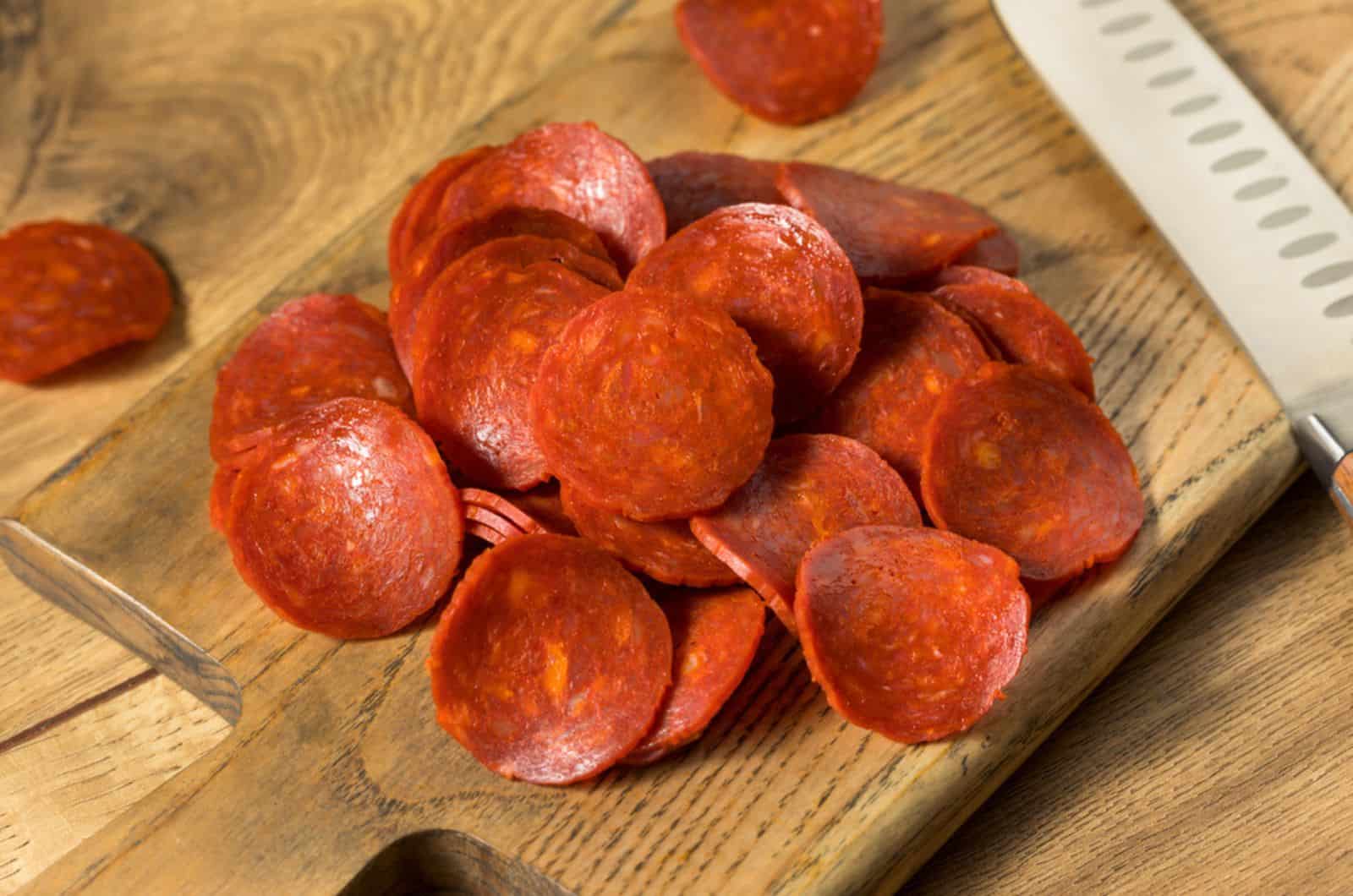 organic uncured italian pepperoni slices ready to use