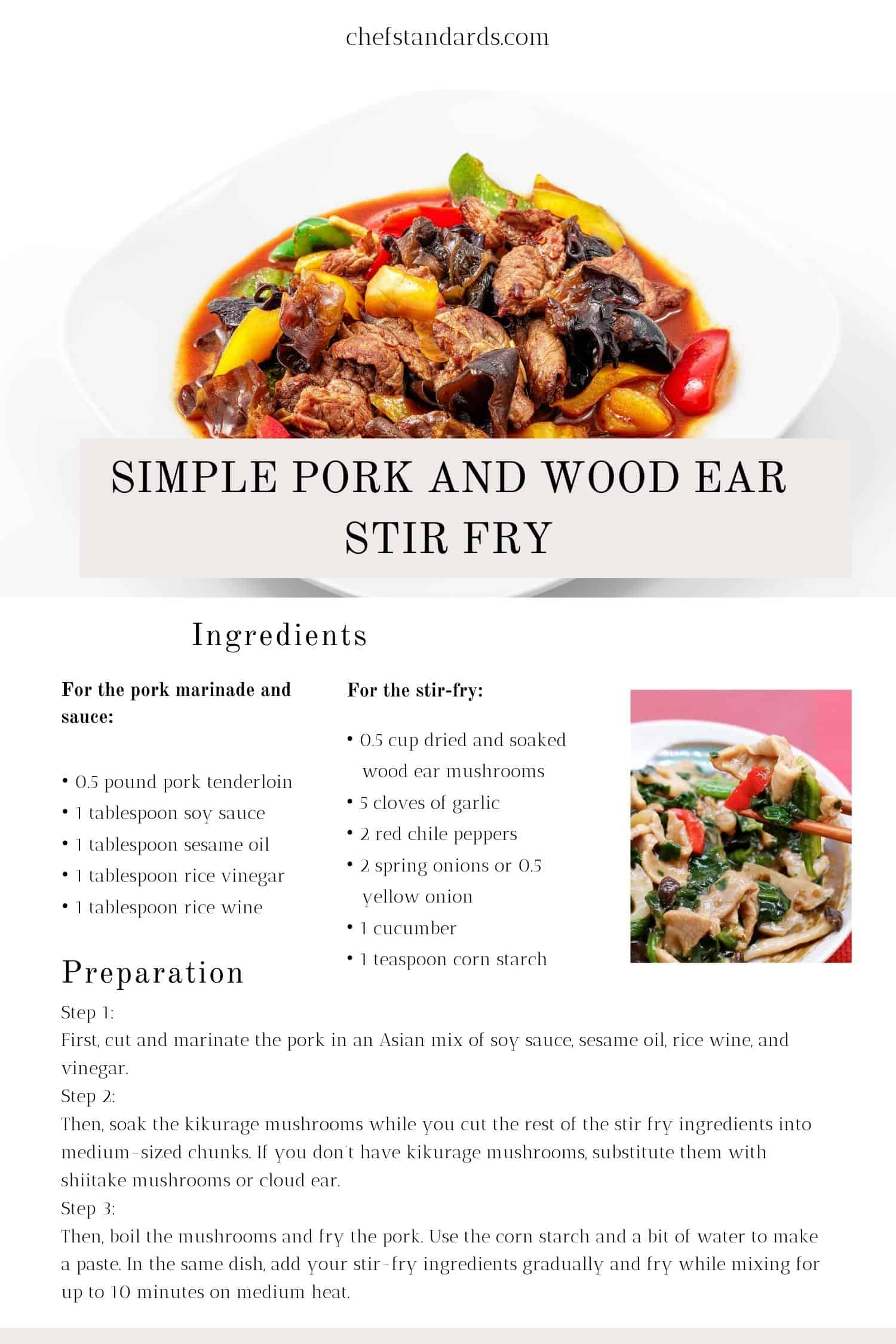 simple pork and wood ear stir fry1