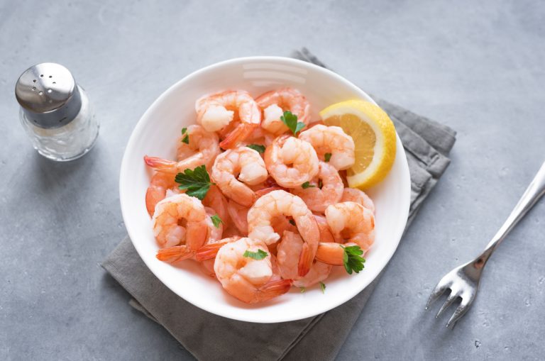 shrimp on a plate