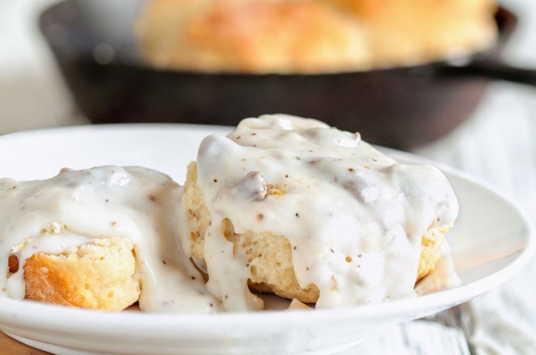 Sausage Gravy on table