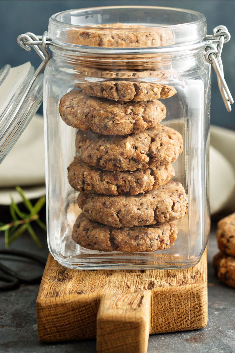 Crumbl cookie in a jar