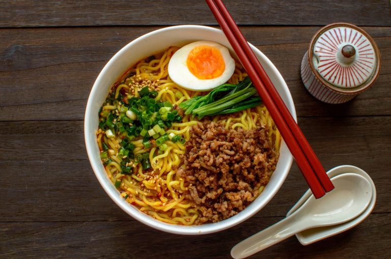 Tan Tan Noodles in plate
