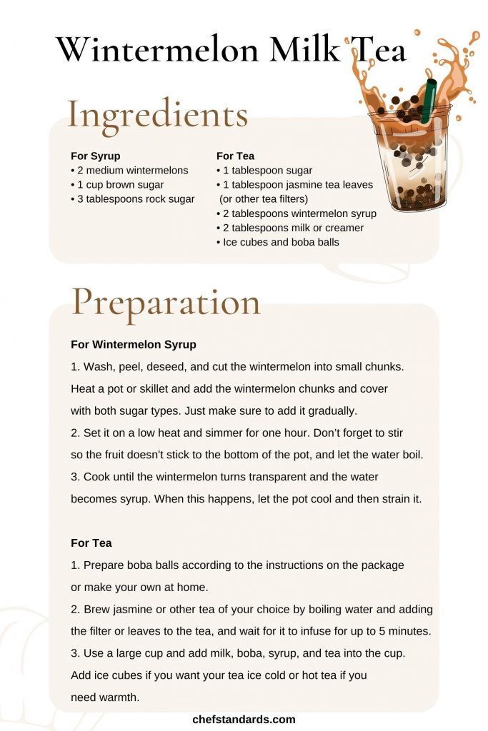 How To Make Wintermelon Milk Tea From Scratch At Home