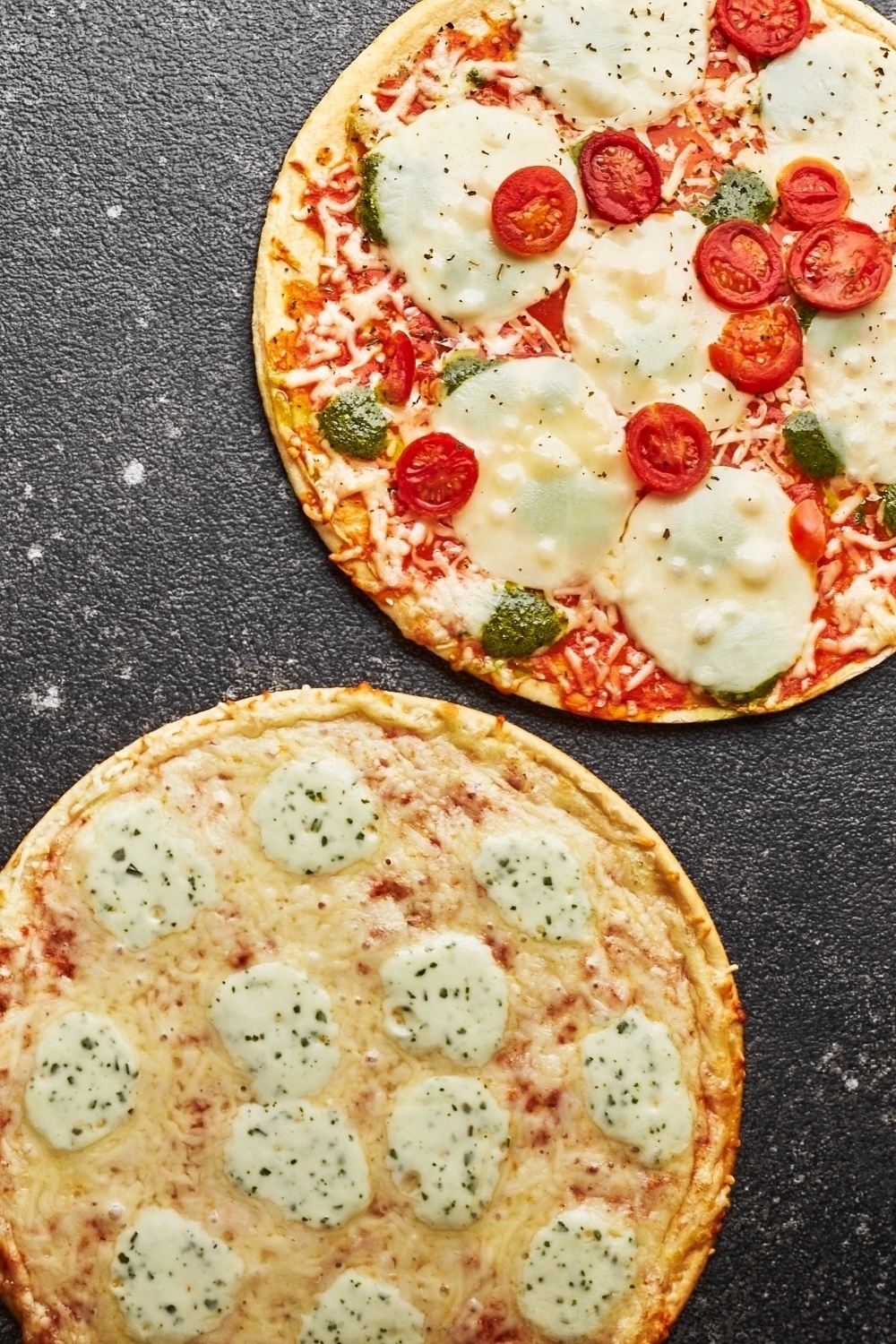 cheese and vegetable frozen pizza