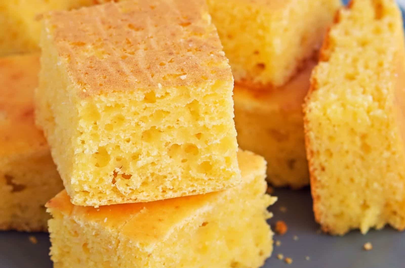 close shot of Cornbread