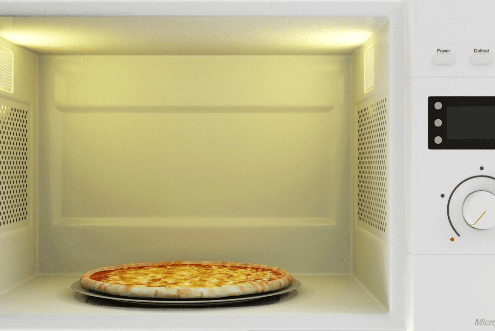 pizza in the microwave
