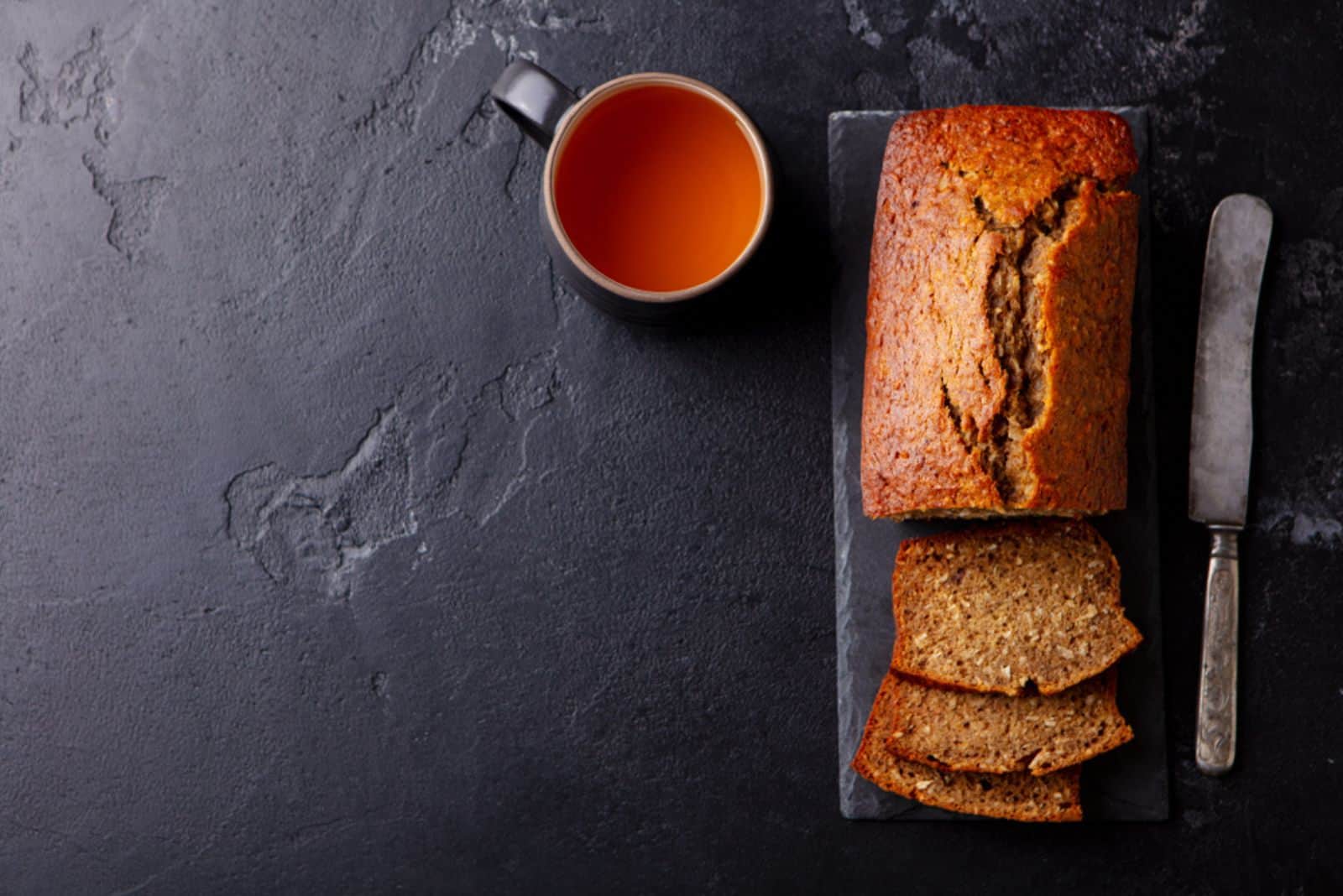 Banana Bread and a cup of juice