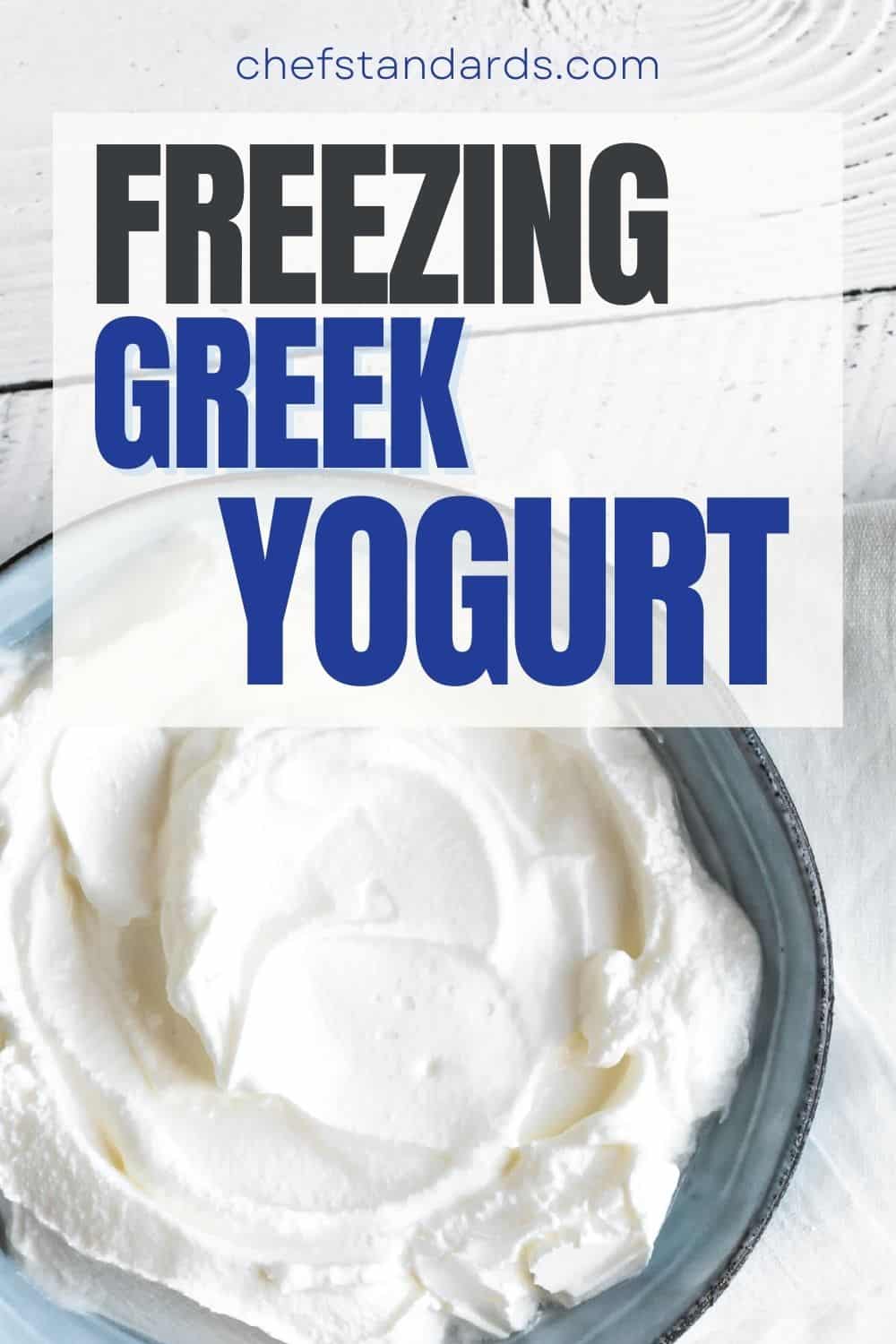 Peut-on congeler du yogourt grec ? Votre question, ma réponse