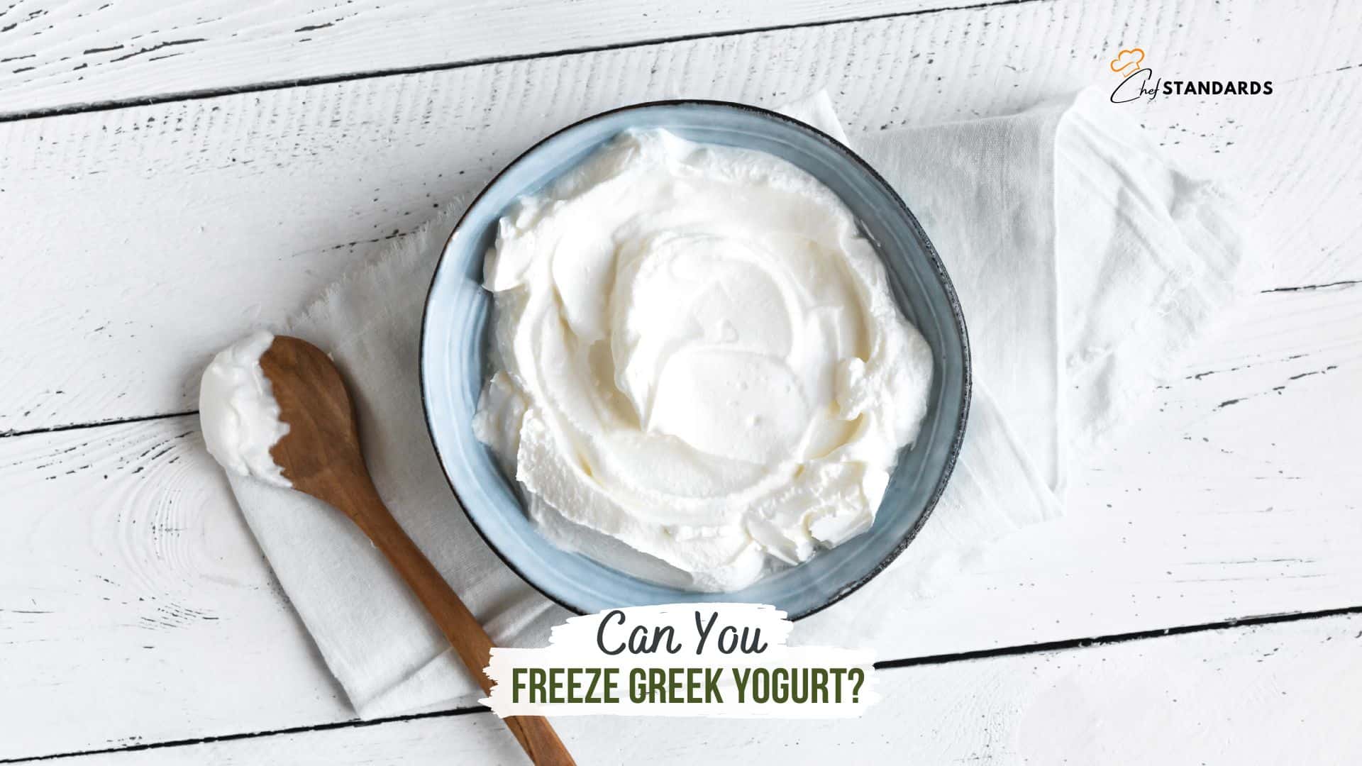Greek Yogurt in bowl on table