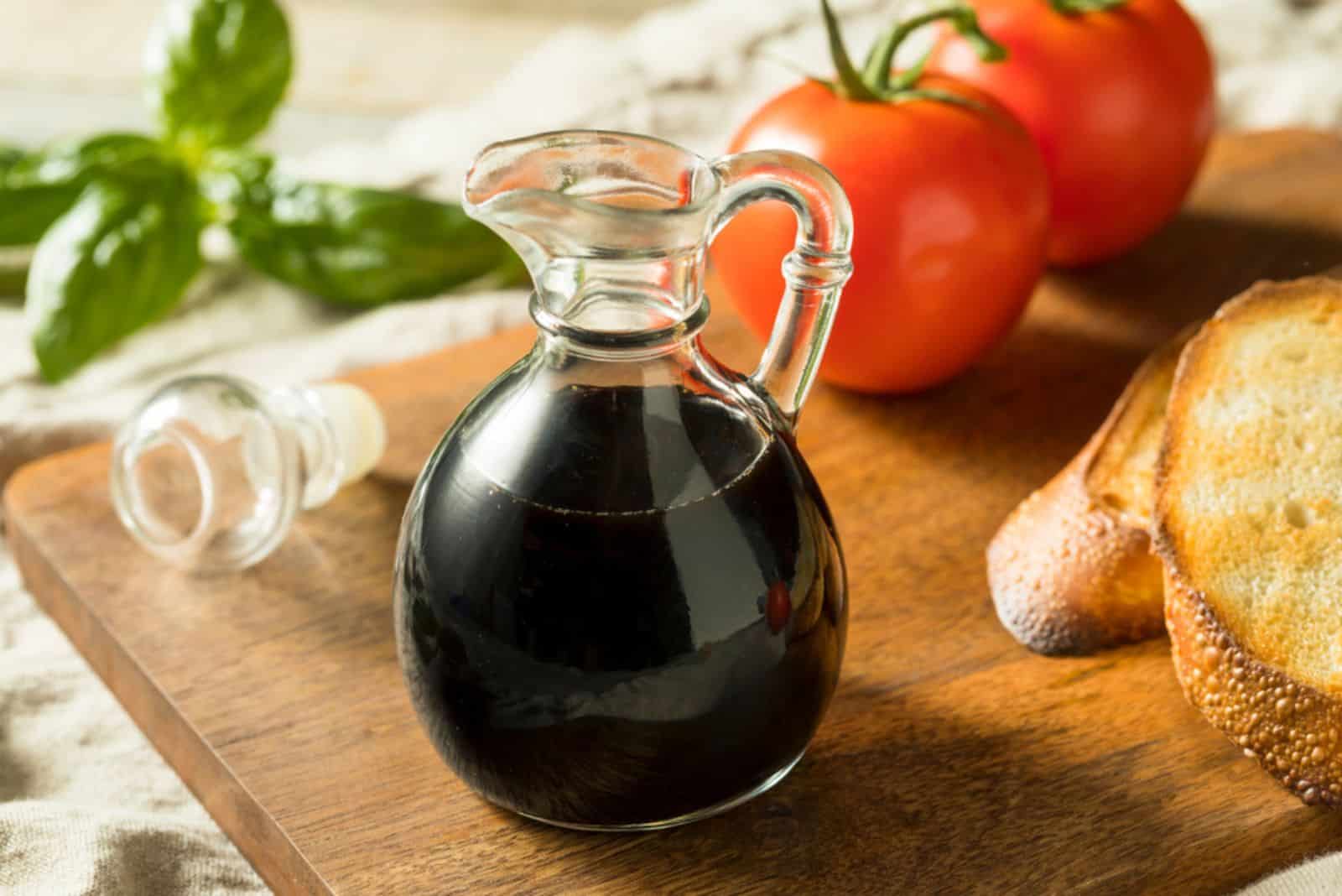 Organic Black Balsamic Vinegar in a Bottle