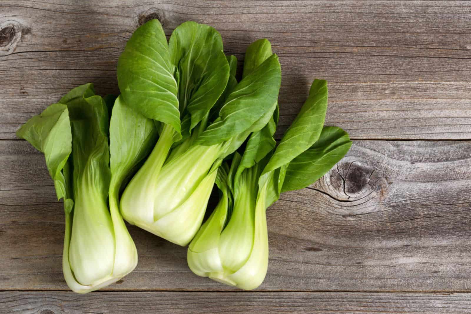 Overhead shot of Chinese cabbage