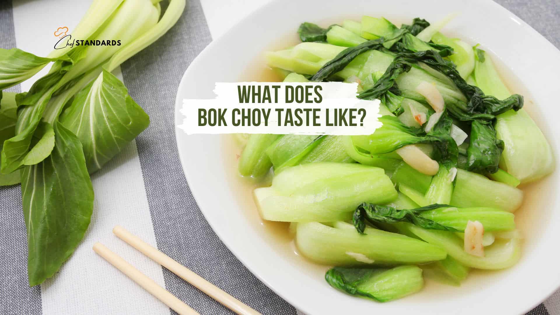 bok choy taste with recipes