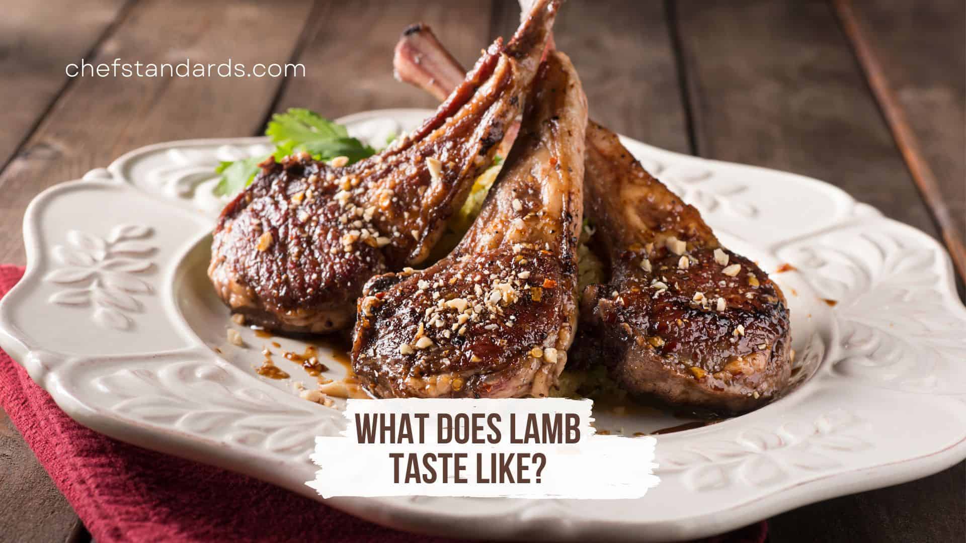 photo of lamb on a plate
