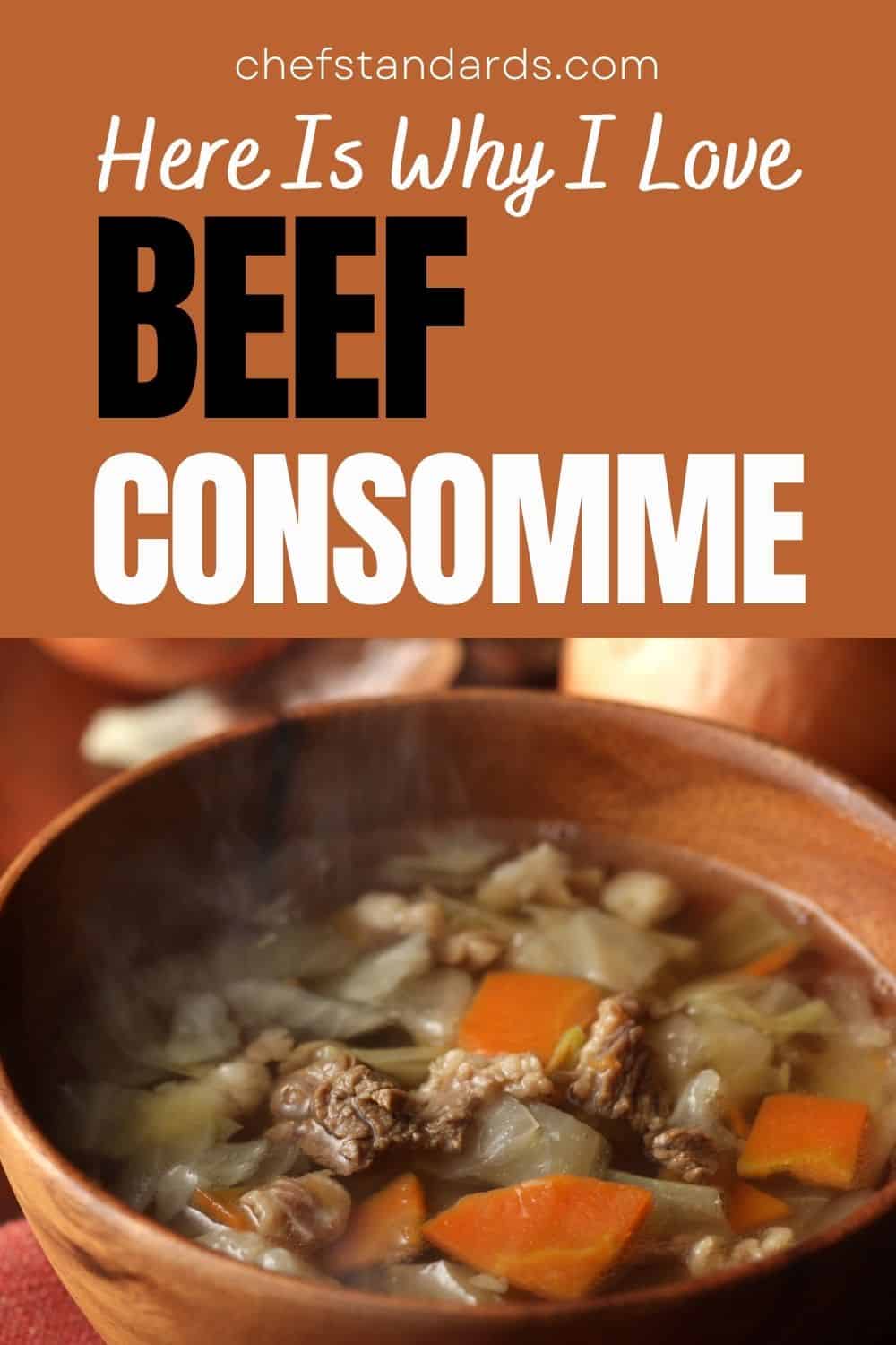 Was ist Rinderconsomme und wie kann man sie beim Kochen verwenden? 
