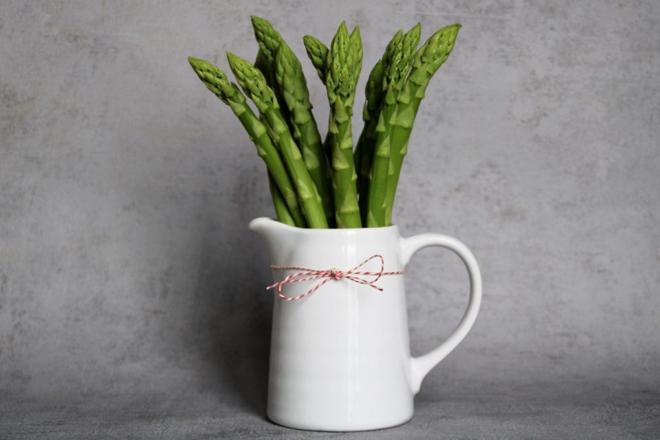 How To Tell If Asparagus Is Bad 7 Must Know Signs   Asparagus In A Ceramic Pitcher 960x641 