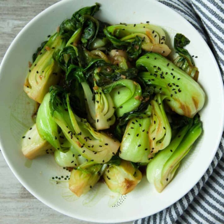 bok choy saltato in padella