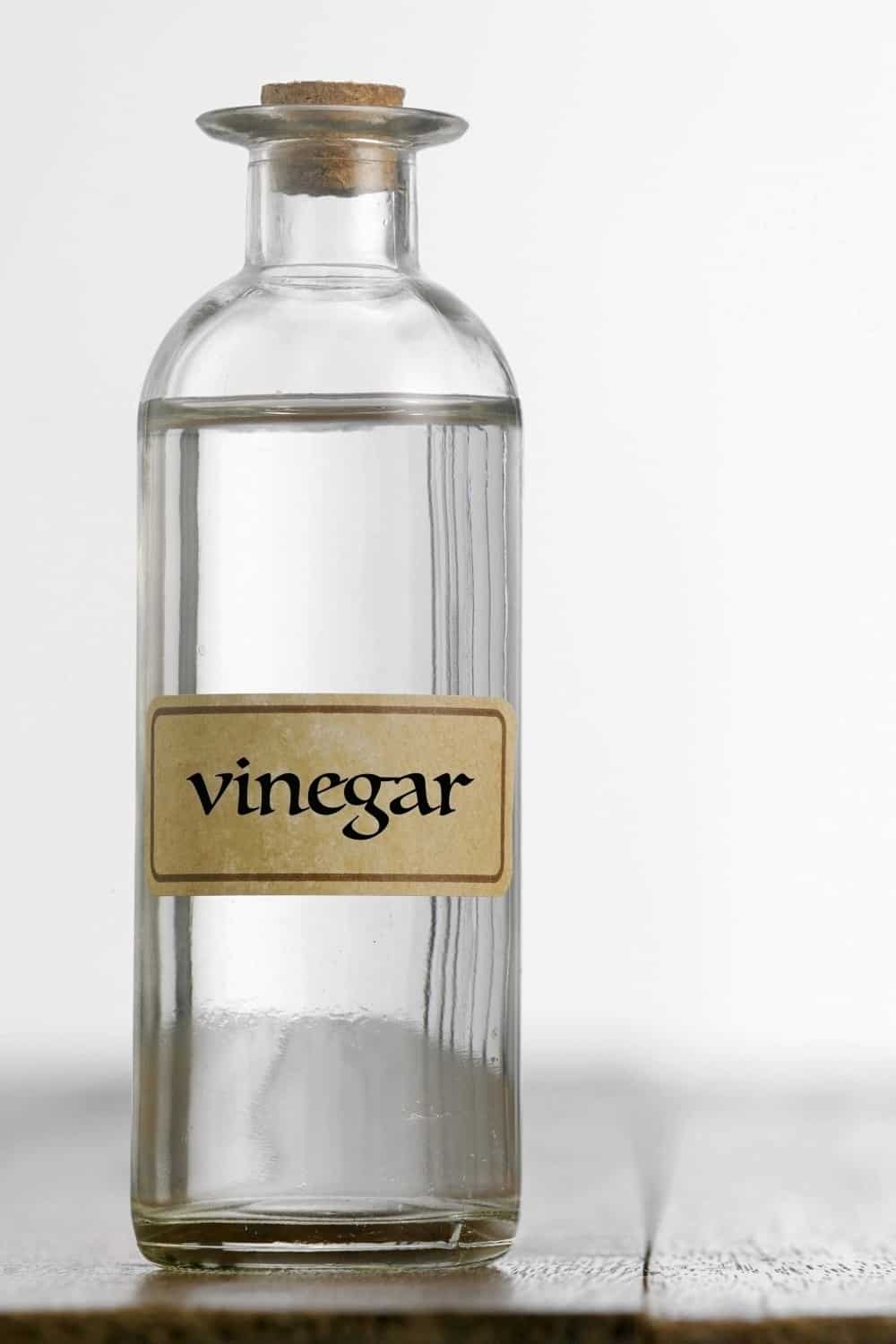 bottle of white vinegar
