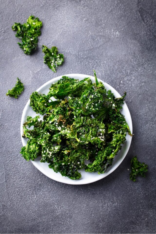 What Does Kale Taste Like And How Can You Make It Tastier   Fresh Kale On Plate 640x960 