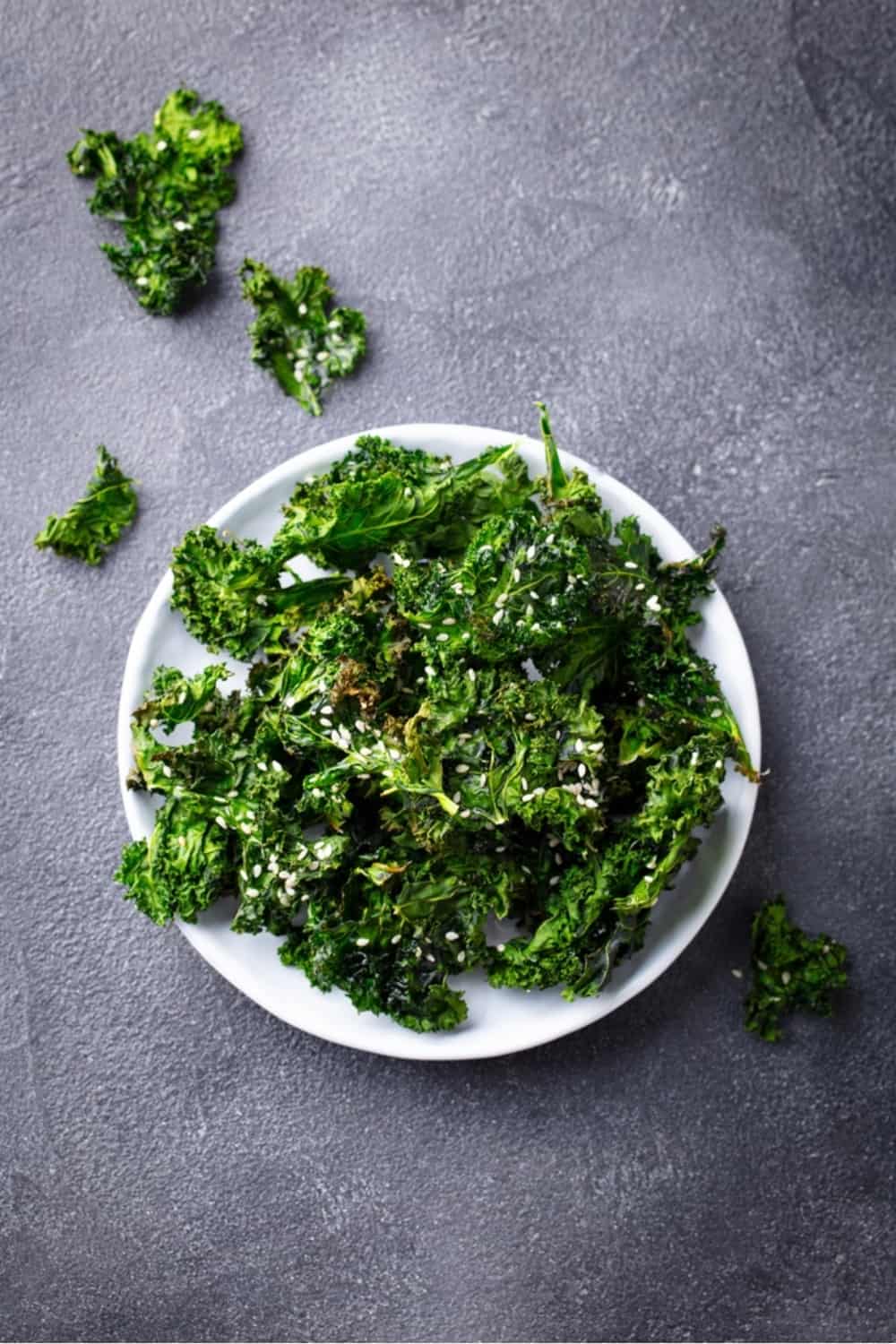 fresh kale on plate