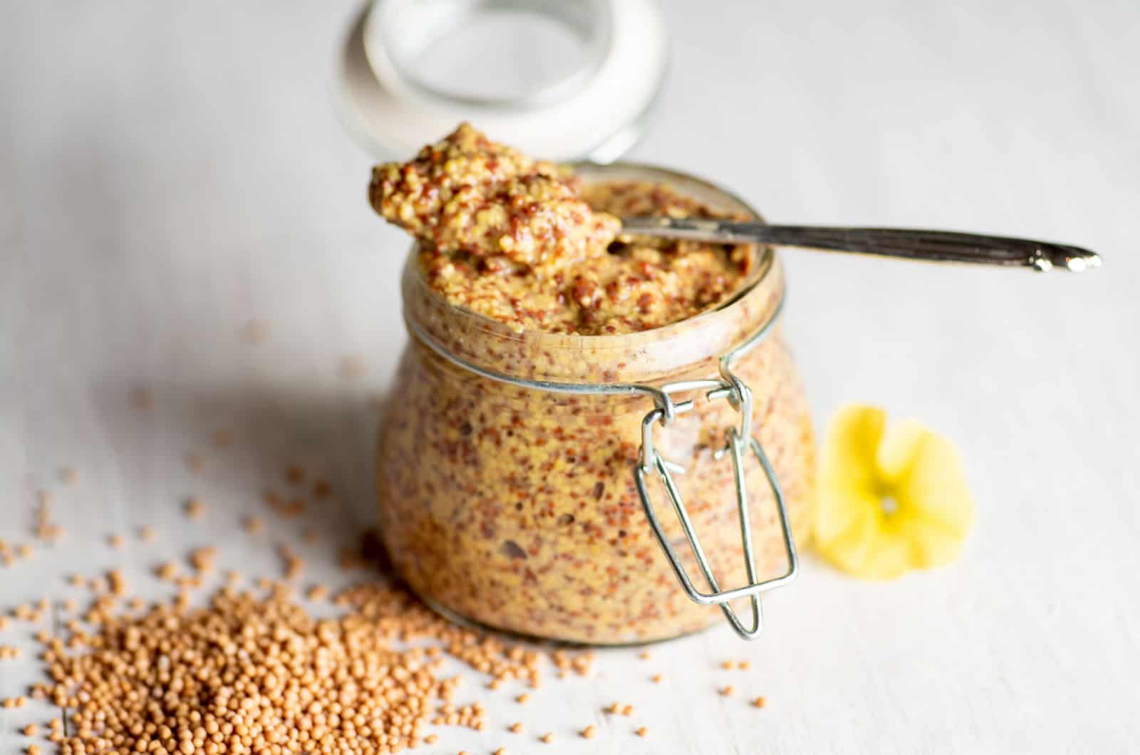 homemade whole grain mustard