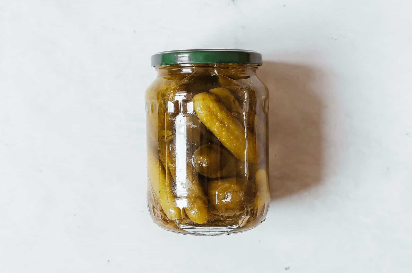 jar of Pickles on table