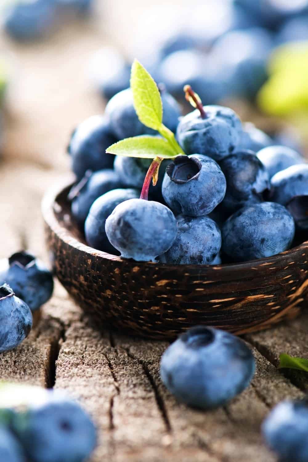 Blueberries in little bowl
