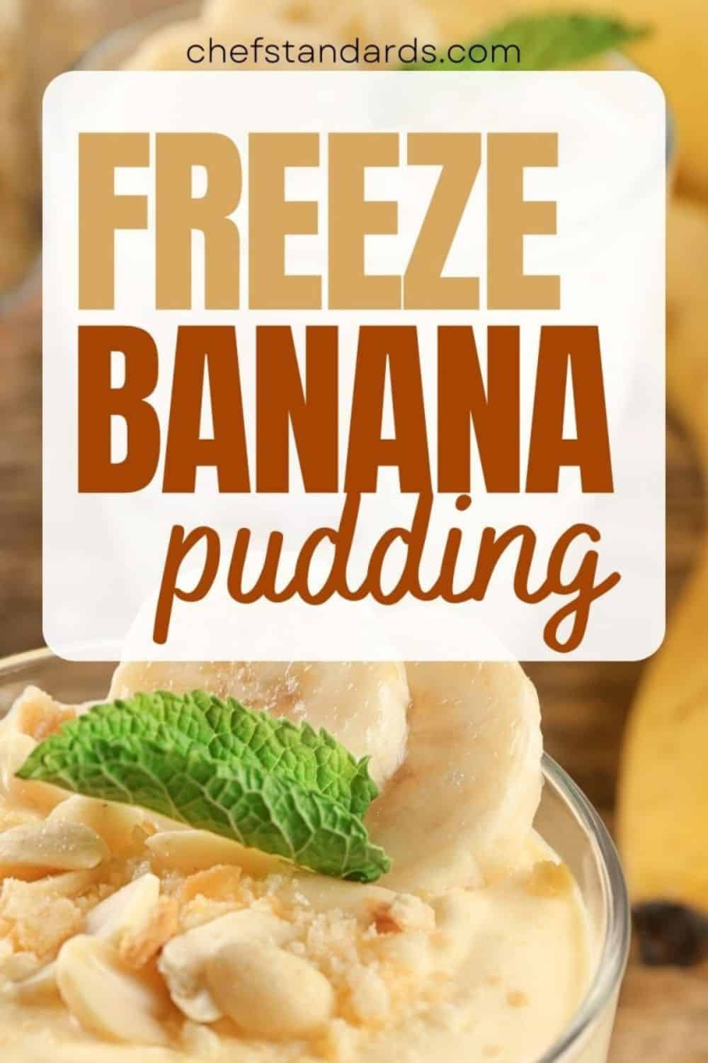 can you freeze banana pudding
