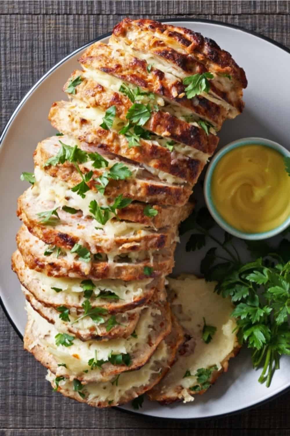 beautiful meatloaf on the plate